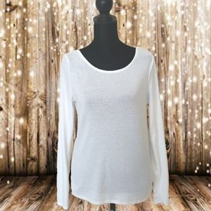 Heart & Hips | Open Backed Sweater | White